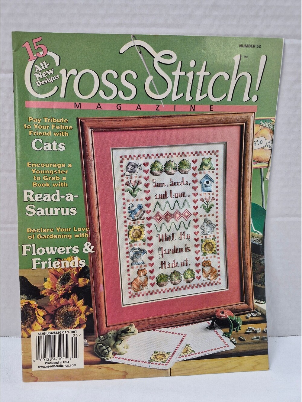 Cross Stitch! Magazine Number 52 with Cat and Gardening Patterns J236